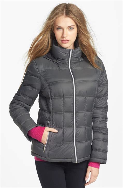 michael kors down packable coat|Michael Kors removable hood coats.